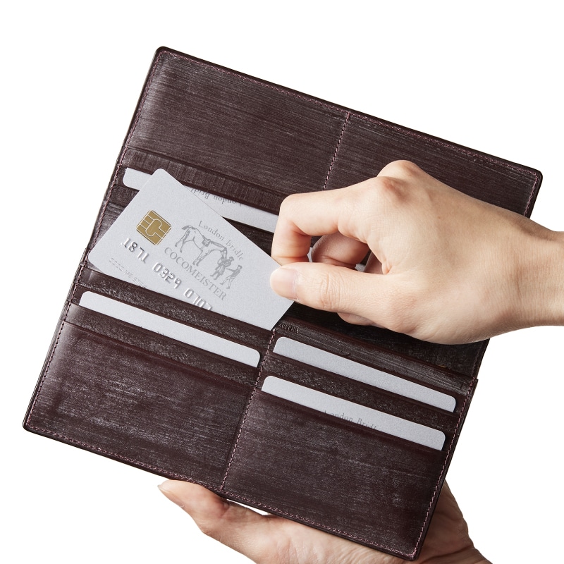 New Cocomeister George Bridle Folding Wallet Leather Brown