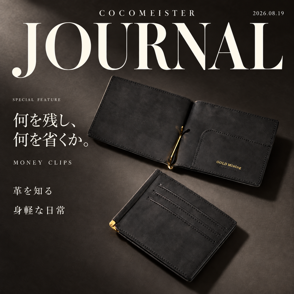 JOURNAL 2026.08.19｜何を残し、何を省くか。マネークリップ特集