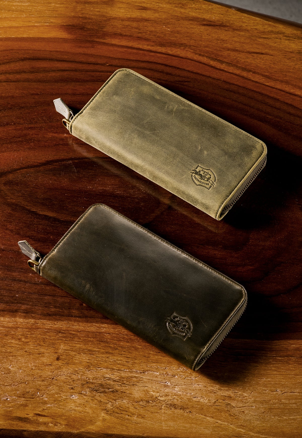 ナポレオンカーフ アレッジドウォレット aging image 10