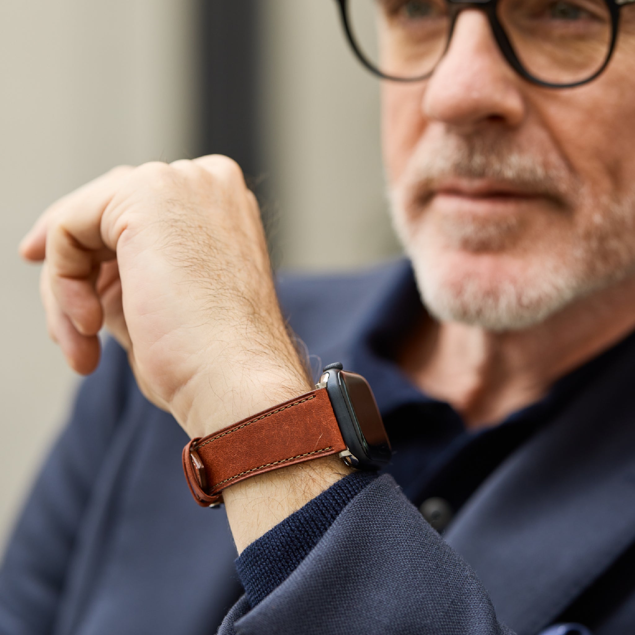 ゴールドマイニング AppleWatch用レザーバンド