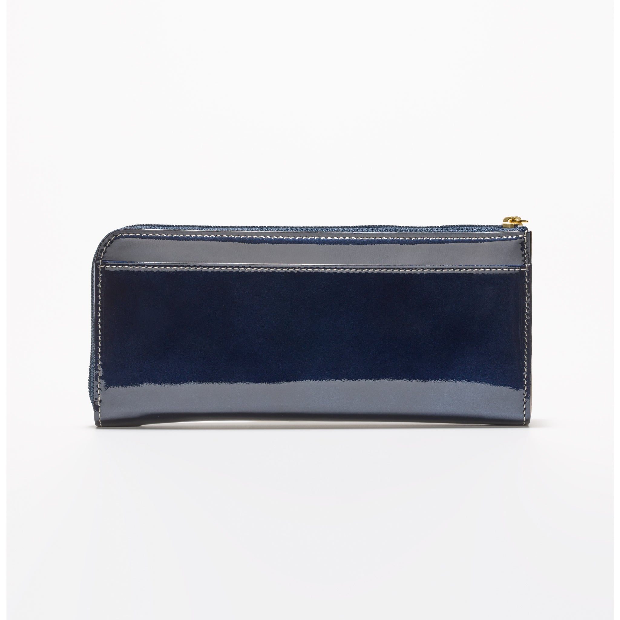 エナメルレザー・かぶせ（長財布）  ETOILE BLUE SHiME 【正規販売店】SHiME FLOWER アジネスエナメル 長財布 ［シィメ