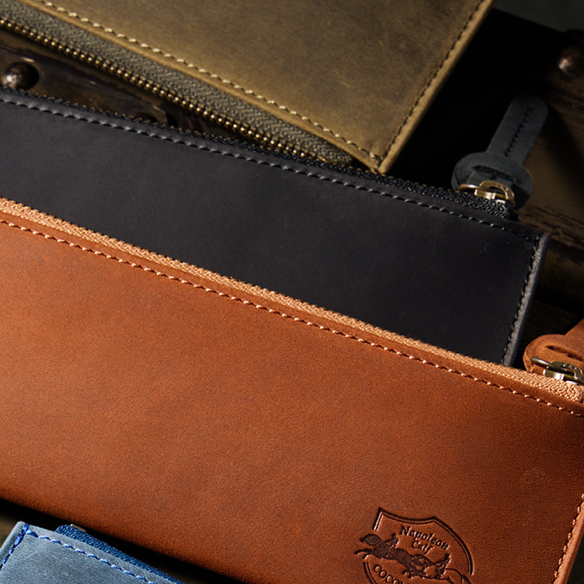 ナポレオンカーフ アレッジドペンケース