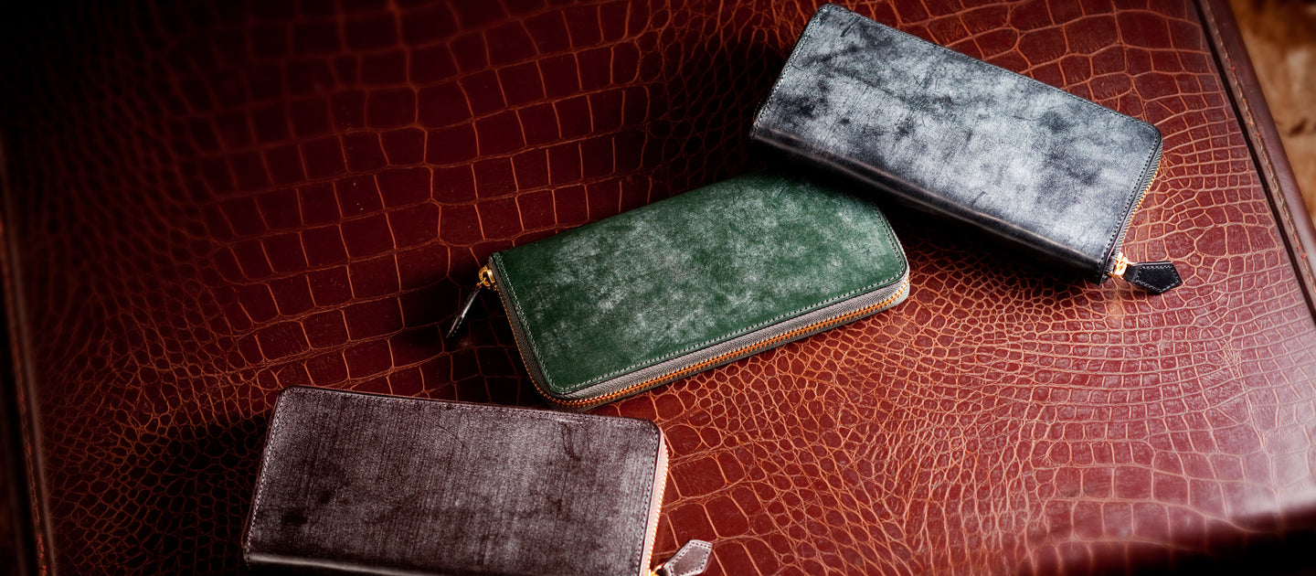 ラウンドジップ長財布