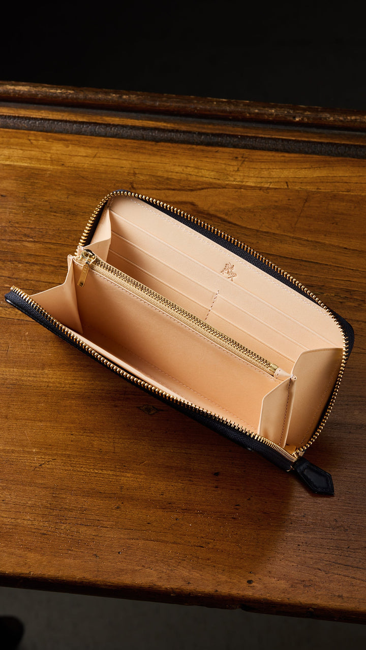 ラウンドジップ長財布