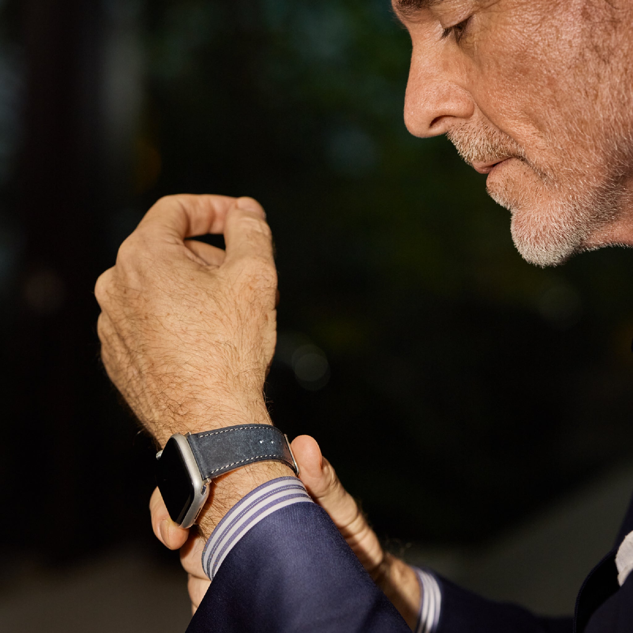 ゴールドマイニング AppleWatch用レザーバンド