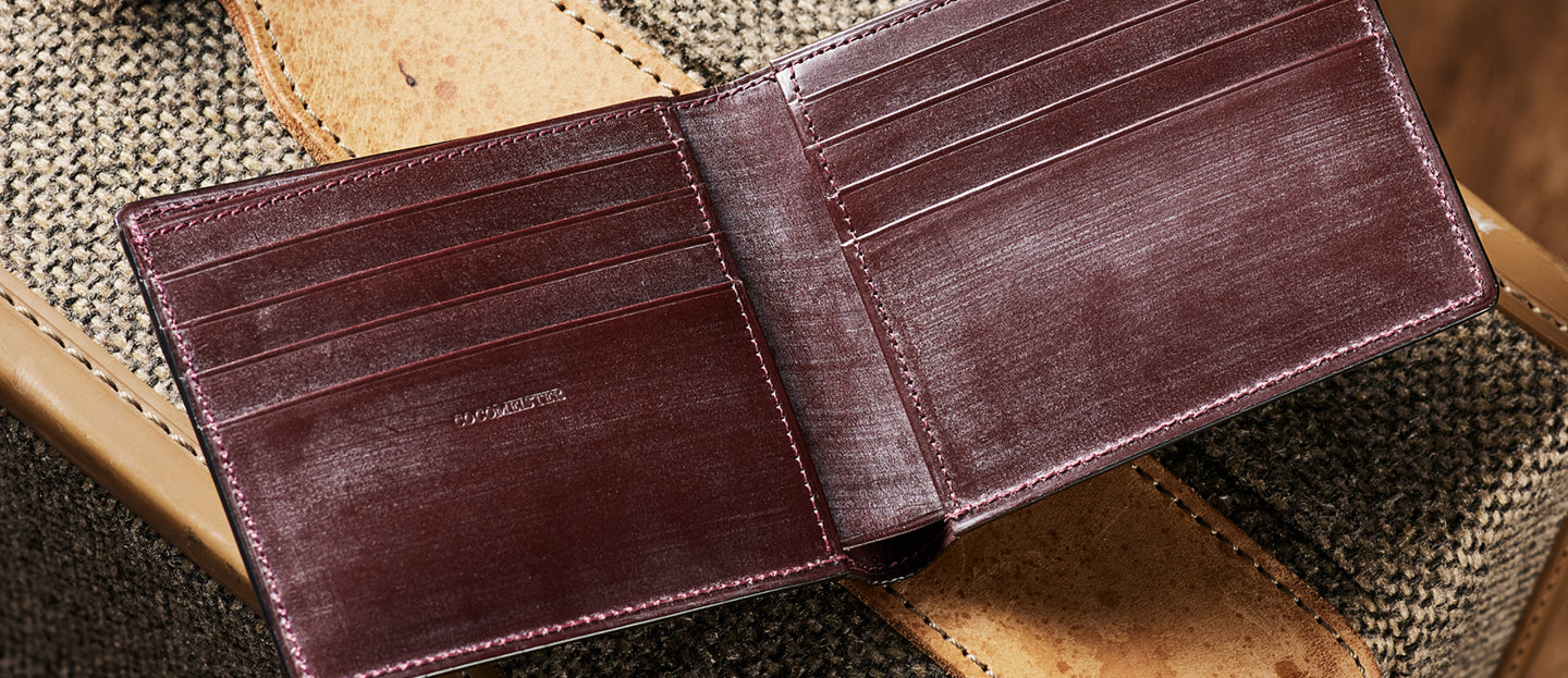 二つ折り財布（小銭入れなし）